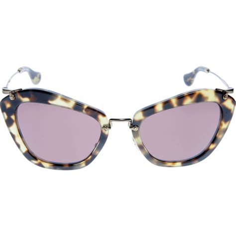 miu miu 10ns kad8v1|MIU MIU Sunglasses Mu 10ns Kad8v1 Dappled Havana 55mm.